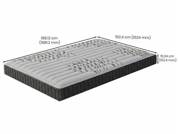 Rio Queen Bed with Memory Foam Mattress & Washing Machine Combo